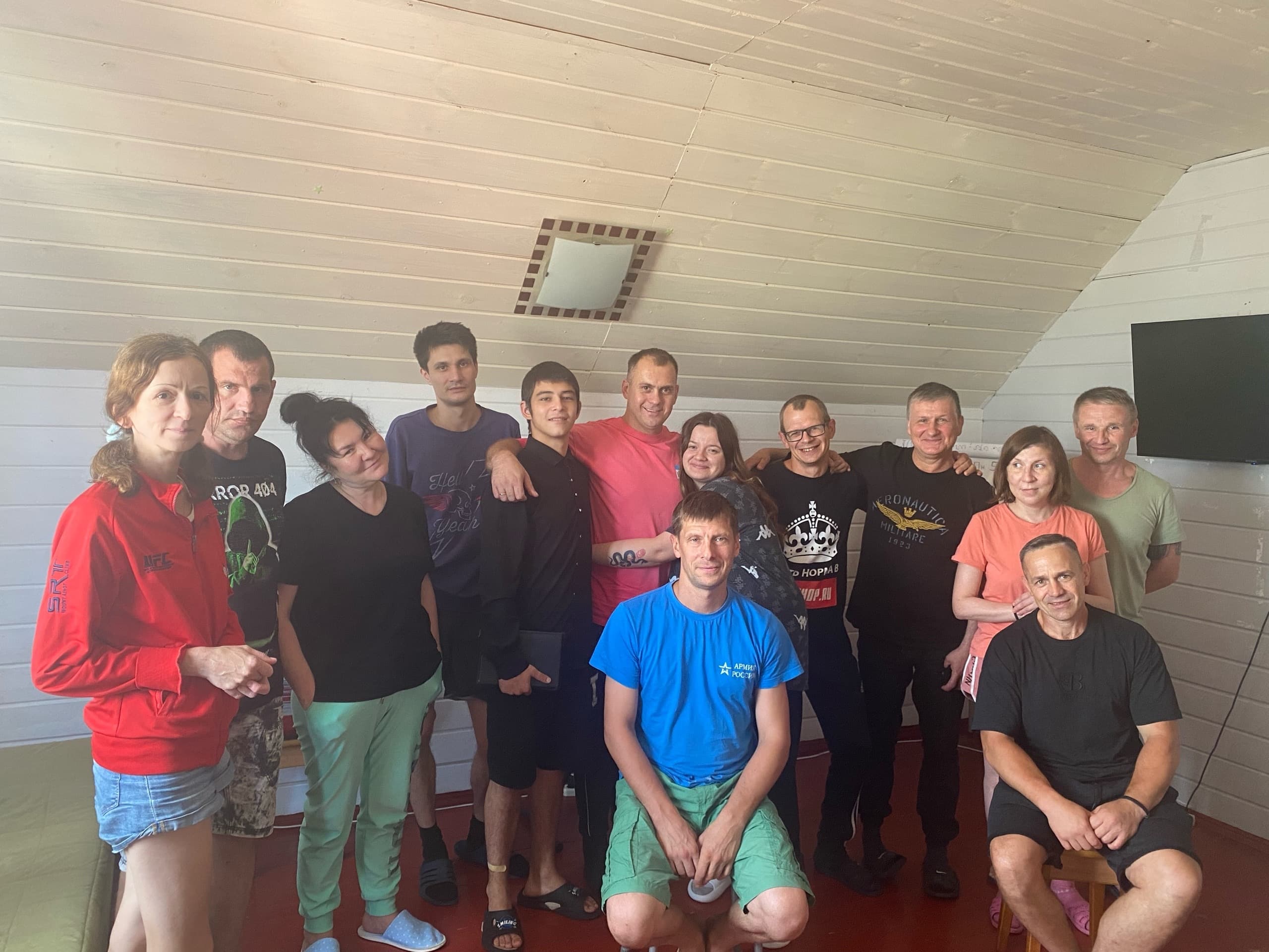 Совместный обед пациентов реабилитационного центра